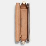 coach morgan shoulder bag in blocked signature canvas