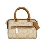 coach mini rowan crossbody in signature canvas
