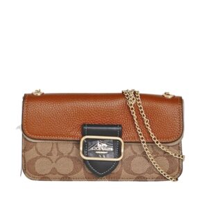 coach morgan crossbody in colorblock signature canvas