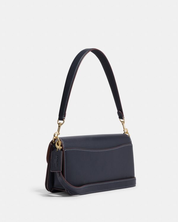 coach morgan shoulder bag in signature chambray