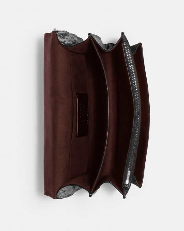 coach klare crossbody in signature canvas with rivets