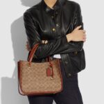 coach tyler carryall in signature canvas