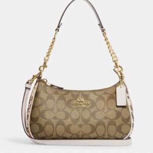 coach teri shoulder bag in signature canvas