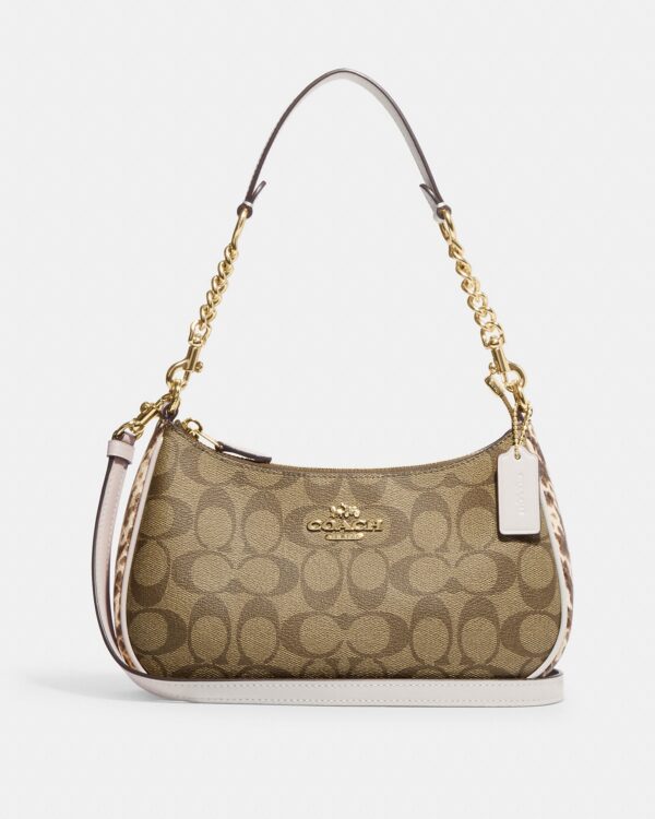 coach teri shoulder bag in signature canvas