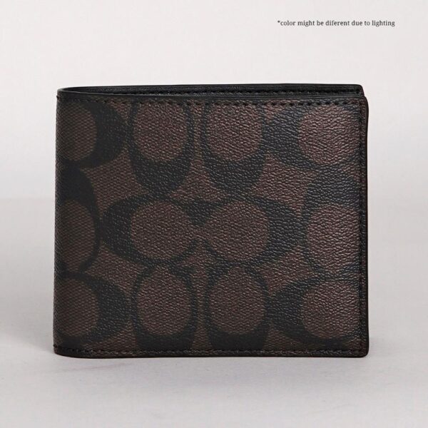 coach 3 in 1 wallet in blocked signature canvas