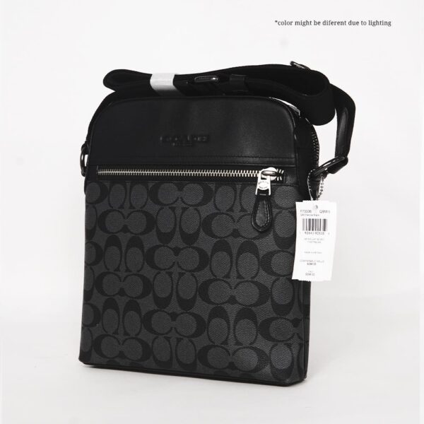 coach houstan flight bag in signature canvas