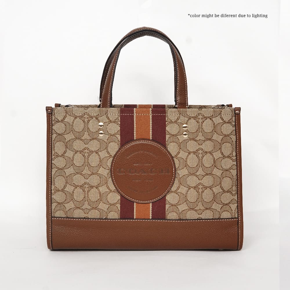 COACH DEMPSEY CARRYALL IN SIGNATURE JACQUARD WITH STRIPE AND COACH ...