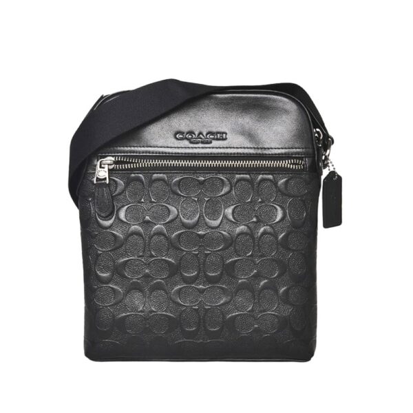 coach houston flight bag in signature leather