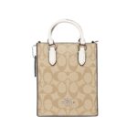 coach north south mini tote in signature canvas