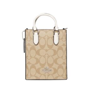 coach north south mini tote in signature canvas