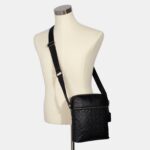 coach houstan flight bag in signature leather