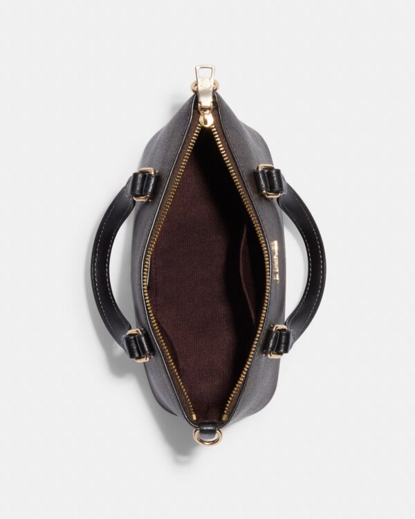 coach mini gallery crossbody in signature canvas