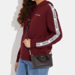 coach mini gallery crossbody in signature canvas