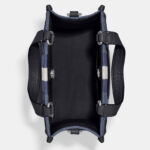 coach dempsey tote 22 in signature jacquard with stripe and coach patch