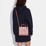 coach dempsey tote 22 in signature jacquard with stripe and coach patch