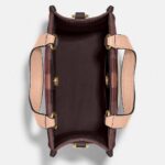 coach dempsey tote 22 in signature jacquard with stripe and coach patch