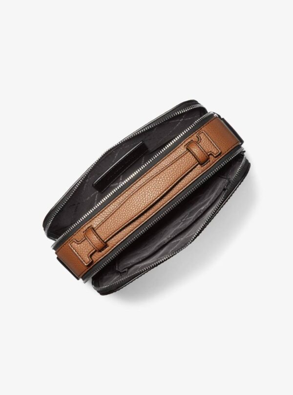 michael kors cooper pebbled leather crossbody bag