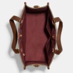 coach dempsey carryall in signature jacquard with stripe and coach patch