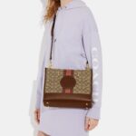 coach dempsey carryall in signature jacquard with stripe and coach patch