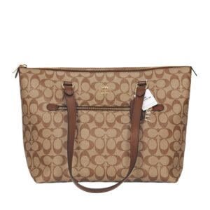 coach gallery tote in signature canvas