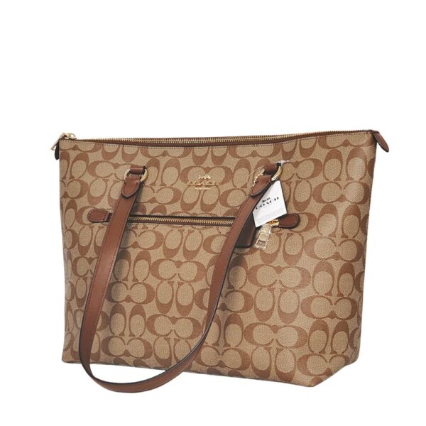 coach gallery tote in signature canvas