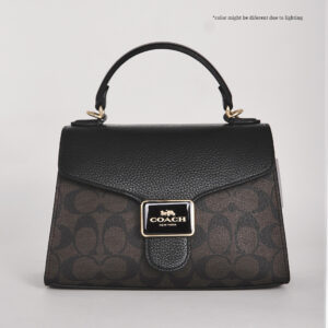 coach pepper satchel in signature canvas