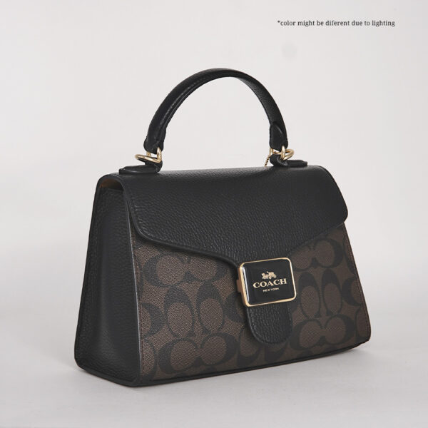 coach pepper satchel in signature canvas