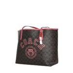 coach city tote in signature canvas with varsity motif