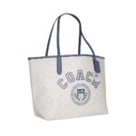 coach city tote in signature canvas with varsity motif