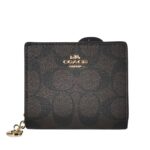 coach snap wallet in signature canvas