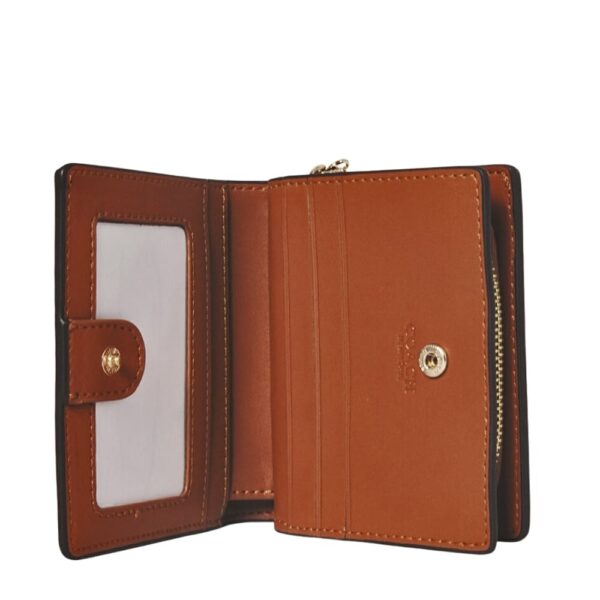 coach snap wallet in signature canvas