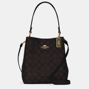 coach small town bucket in signature canvas