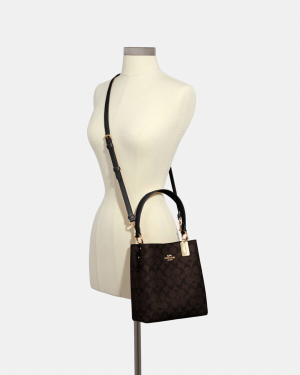coach small town bucket in signature canvas