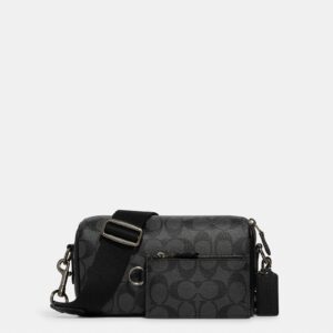 coach axel crossbody in signature canvas