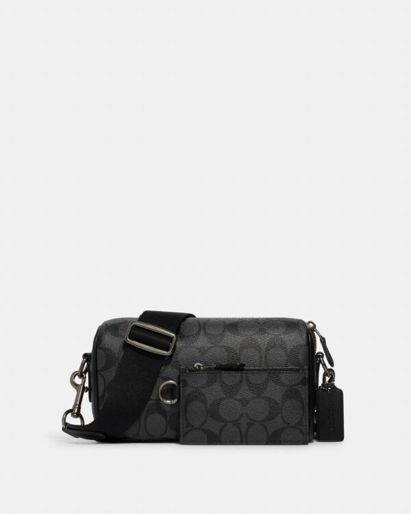 coach axel crossbody in signature canvas