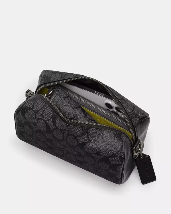 coach axel crossbody in signature canvas