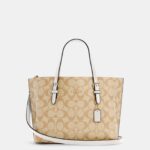 coach mollie tote 25 in signature canvas