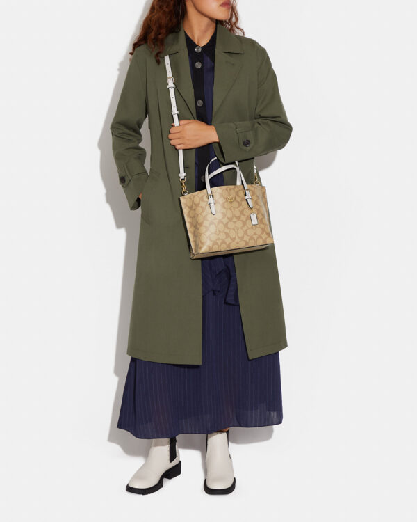 coach mollie tote 25 in signature canvas