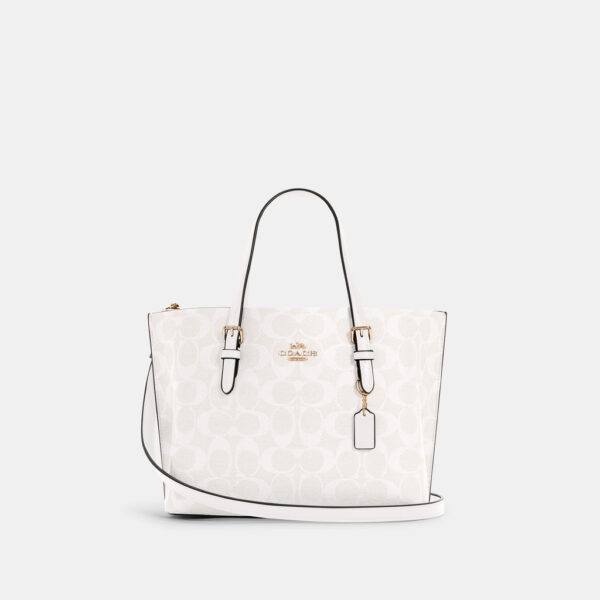 coach mollie tote 25 in signature canvas