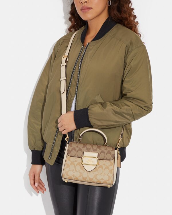 coach morgan top handle stachel