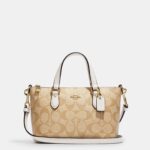 coach mini gallery crossbody in signature canvas