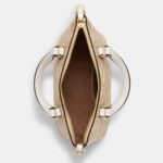 coach mini gallery crossbody in signature canvas