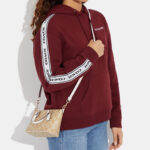 coach mini gallery crossbody in signature canvas