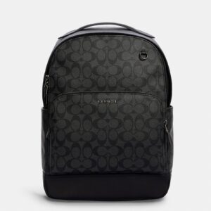 coach graham backpack in signature canvas