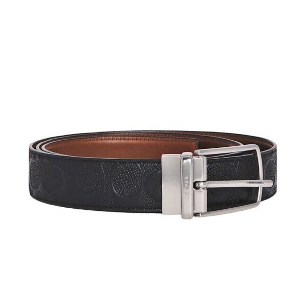 coach skinny buckle cut to size reversible dress belt, 32mm