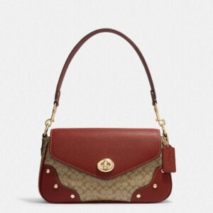 coach millie shoulder bag in signature canvas