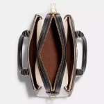 coach mini darcie carryall in colorblock signature canvas