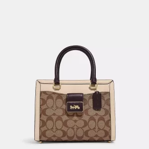 coach grace carryall in signature canvas