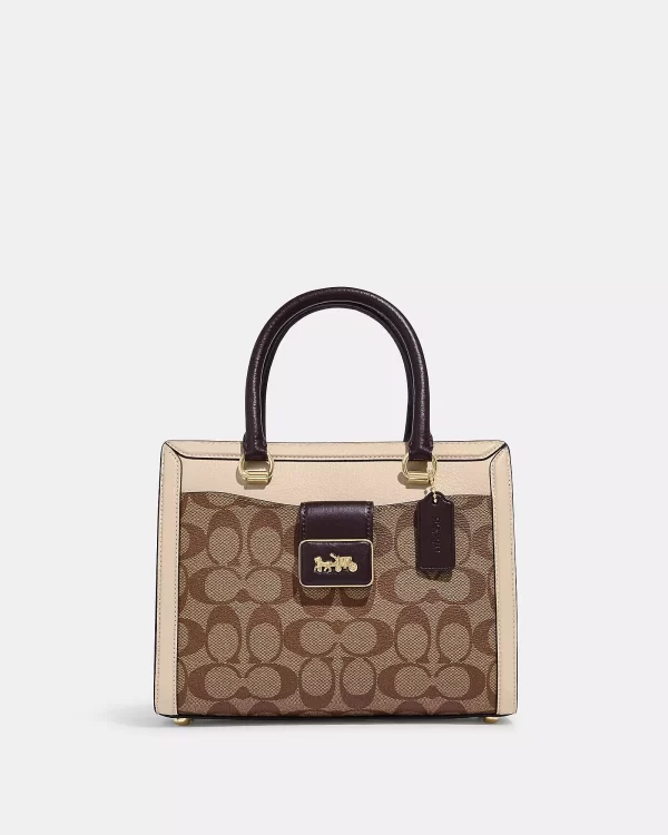 coach grace carryall in signature canvas