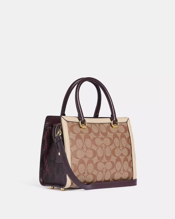 coach grace carryall in signature canvas
